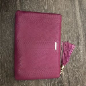 Gigi New York magenta clutch